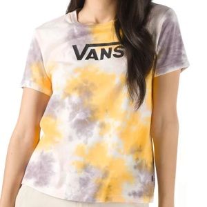 VANS “Purple Dove” Interrupt Crew tie dye short sleeve T shirt